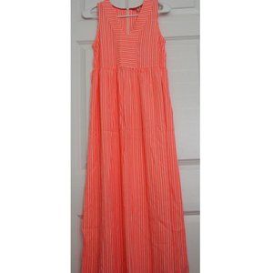 Joules Striped Maxi Dress Colorful Beachy Coverall Vacation NWOT